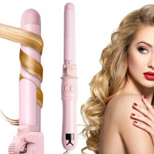 📣 2024 1.1 inch Automatic Rotating Curling Styling Wand  👧🏼 LED Display 🆕😍